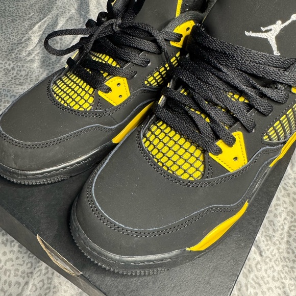Air Jordan Black and Yellow Sneakers